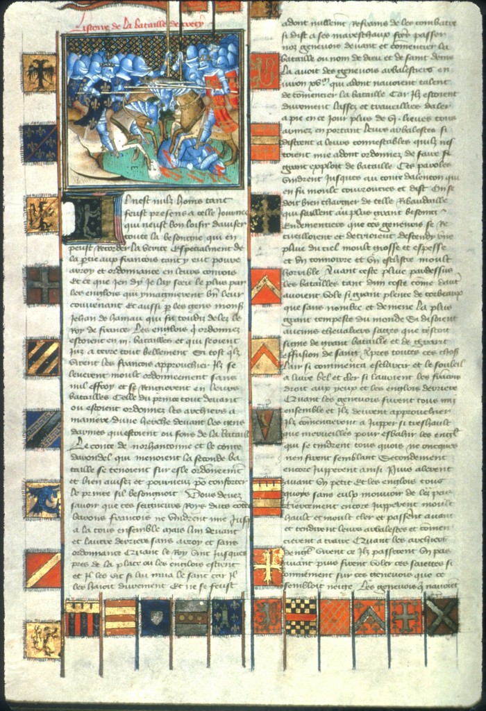 Fig. 16 - New York, PML, ms. M. 804, fol. 101 verso, Froissart, Chroniques
